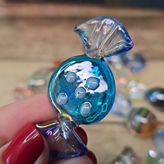11 Vintage Murano Style Art Glass Candies Candy Italian Hand Blown
