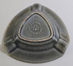 Vintage Irish Porcelain Shamrock Trinket Dish Made in Ireland Souvenir