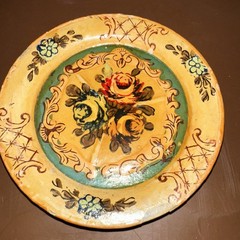 VINTAGE PAPER MACHE FLORAL COASTERS MADE IN OCCUPIED JAPAN 1940’S SET OF 8