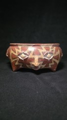 Pre-Columbian pottery Chupicuaro Two Faces Bowl . 800AD- 400 AD