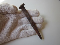 very rare ancient Roman iron nail for crucifixion 1-2 century AD.