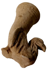 300 BC Beautiful Ancient Roman Clay Terracotta Drinking Rhyton Museum Quality