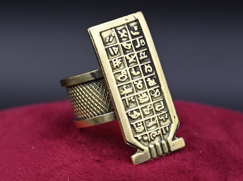 Ring From ancient Egypt Ring with Egyptian symbols-Antiques-ornaments-mythology