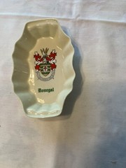 Irish Parian Donegal China Oval Pin Dish with Crest