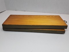 2x Floral Roses Handmade Wooden Lacquer Wall Art Plaques Wall Decor 70s 80s Vtg