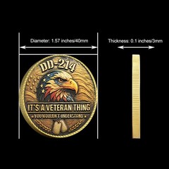 DD-214 Veteran Challenge Coin It’s a Veteran Thing You Wouldn’t Understand Gift