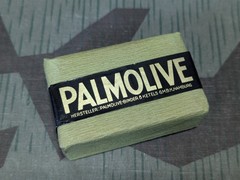 Vintage 1930s 1940s German Deadstock Palmolive Soap in Box 3 Bars WWII Original