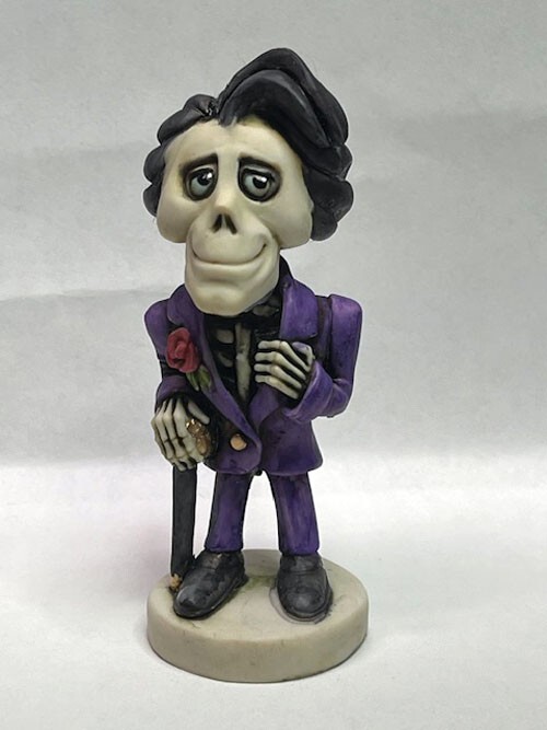 Harmony Kingdom artist Neil Eyre Designs Halloween Dapper Dan Skeleton Ghost