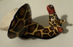 Somandla & Sthabiso signed 2009 Ardmore — rare upside-down giraffe teapot