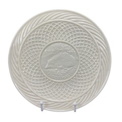Belleek Christmas 9inch Plate Dish Fine Porcelain 1980 The Hedgehog Ireland VTG
