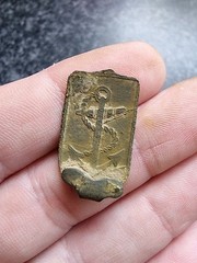 Rev War Royal Navy Anchor Clog Clasp Georgian 18thc Detecting Find Antique