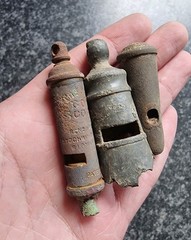 Metal Detecting Finds Whistles Antique / Post Medieval