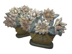 Longaberger Collectors Club 2006 Cast Iron Sunflower Door Stop 2 Available