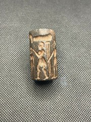 Sassanian old jasper stone cylinder seal bead