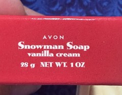 Avon Snowman Soap (2002) And Village Bath Pink Bubblegum Super Soap (1975)