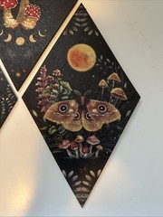 6 Pieces Gothic Wall Decor Boho Sun Moon Phases Wall Art Gothic Minimalist Stars