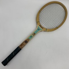 VTG 1970s Wilson Jet Billie Jean King Strata-Bow Blue 4 5/8 Tennis Racket 27″L