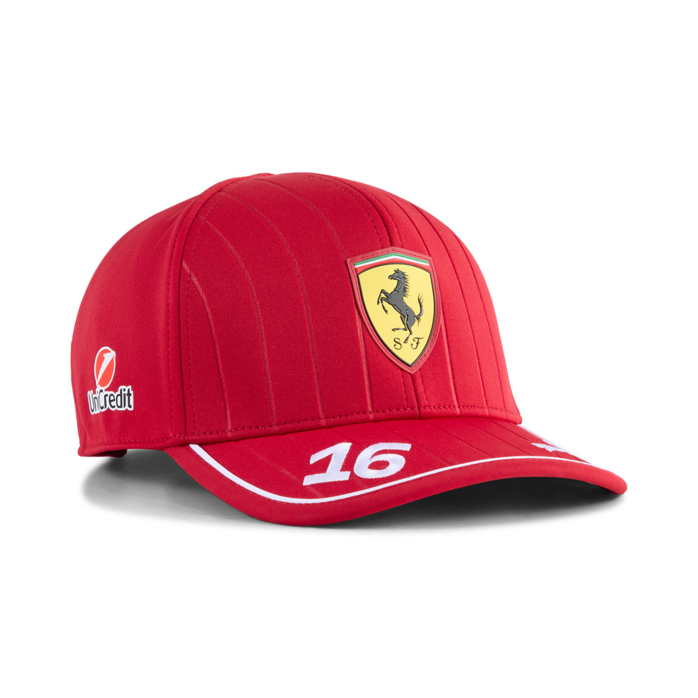 Scuderia Ferrari F1 Team PUMA Charles Leclerc Red Baseball Cap Hat 2025 (77 char