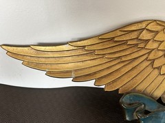 Vintage Sexton 27” Patriotic American Eagle Shield Wall Plaque Cast Aluminum