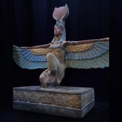 Ancient Egyptian Goddess Isis Statue Supreme Goddess of Magic Pharaonic Antique