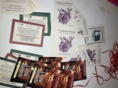 Over 100 Longaberger Miscellaneous Product cards, Etc.