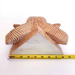 Faux Wood Ram Head Wall Shelves | Lodge Cabin Gothic Decor Aries Gift Set of 2