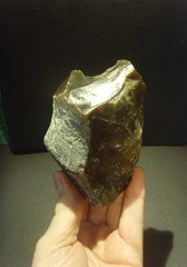 Lower Paleolithic – Chunky Acheulean notched chopper. c.450,000 BP.