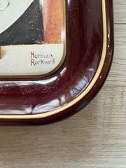 1975 Norman Rockwell “The Butter Girl” First Limited Edition Christmas Tray