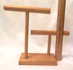 2 NEW Hand Crafted Jewelry Display Bracelet Organizer Necklace Rack Watch Stand