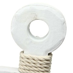 1PC New Anchor Maritime Decoration Wood Wall Hanging Hook Ship Sailboat Gift US