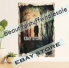Ghost Path Graveyard Tapestry graveyard mist gothic shadows 39X59 in