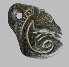 300 BC Ancient Greek Carved Engraved Gemstone Pendant Medallion Amulet Horse