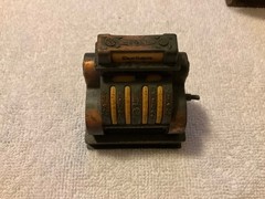 Miniature Durham Industries Cash Register and A Unbranded Victrola Lot of TWO