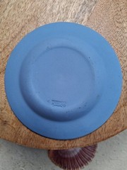 VTG Wedgwood Blue Jasperware Bermuda Longtail Bird Trinket Dish