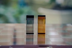 Minimalistic Brown & Black Crystal Chess Set | Architectural Design Chess Set