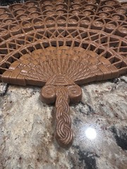 Vintage Burwood Wall Fan Gallery Wall Decor MCM Boho Hollywood Regency 1980’s