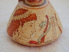 MK Aohnai Greek Pottery Museum Copy Small Ancient Greek Oinochoe Wine Pitcher