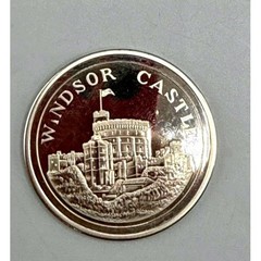 Tower Mint Windsor Castle Dover Castle Solid Nickel Silver Medallions-2 1984