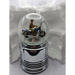 New Harley-Davidson Snow Globe Motorcycle Rider Collectible w/ Original Box