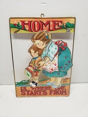 RARE VINTAGE 1998 MARY ENGELBREIT 8″ x 6″ METAL WALL HANGING