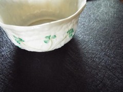 BELLEEK FINE PARIAN CHINA DAISY BON BON DISH