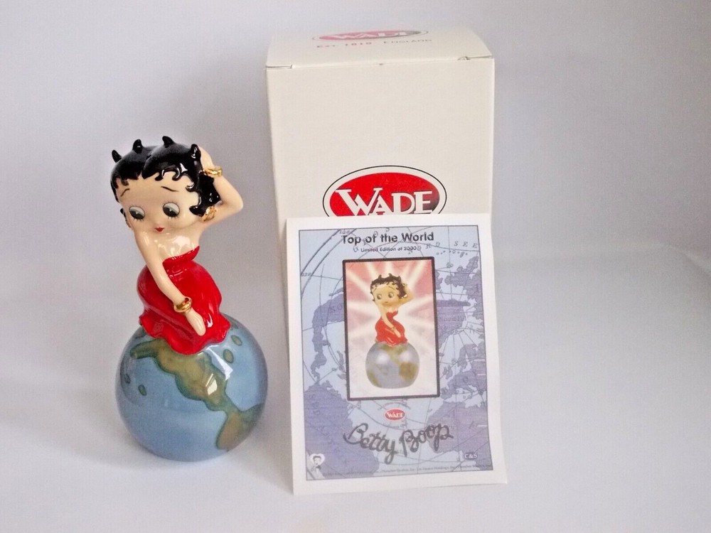 Wade Betty Boop Top of the World LE of 2000 with COA (un-numbered) Boxed C&S