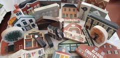 1990s CATS MEOW SHELF SITTERS CHURCH STORE HICTORICAL PLACES 30+ PIECES PA & DE