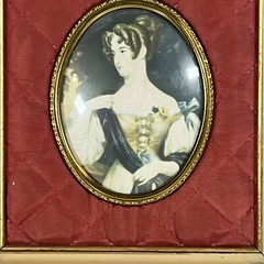 VTG Cameo portrait Of An Unknown Lady Sir William Charles Ross R.A Vintage Frame