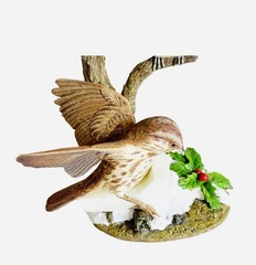 Vintage Danbury Mint National Geographic WINTER QUARTET Bird Figurine Statue 16″
