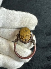 Authentic Ancient Egyptian Antiquities Egyptian Copper scarab Ring Egyptian BC