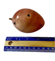 Italian Alabaster Polished Marble Stone Fruit Prickly Pear Cactus MCM
