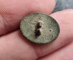Rare Tallio Cufflink Fox Hunting Georgian Detecting Find Antique 1700s 18thc