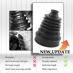 NEW 2PCS Universal CV Boot Kit Split Constant Velocity Joint Gaiter Stretchable