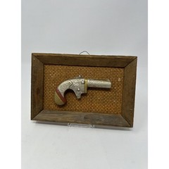 Vintage Framed 3D Pistol Gun – Made In Japan – See Pics